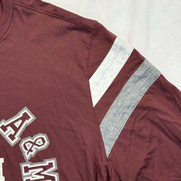 New ‘47 Texas A&M Aggies Mens Long Sleeve Game Day Shirt Mulberry Maroon Sz XXL - Picture 6 of 9